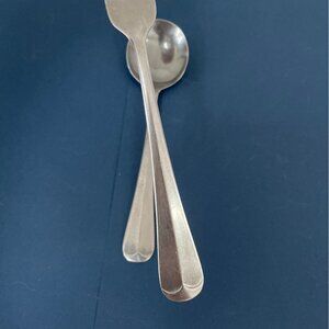 Vtg Rogers Jefferson  Manor Pattern Dinner Fork Round Soup Spoon Stainless Japan